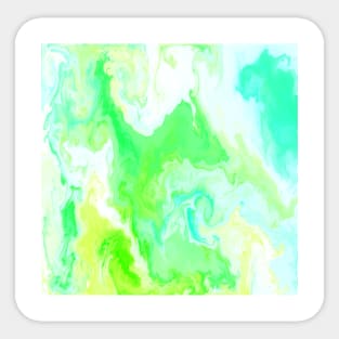 Flowing Green Marble Sticker